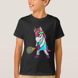 T-shirt Drôle cadeau de tennis pour filles femmes Unicorn