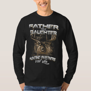 T-shirt Drôle Cadeau Père et Fille Partenaires de Chasse P
