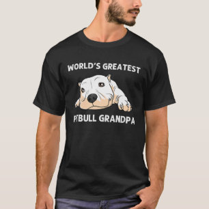 T-shirt Drôle cadeau Pitbull pour grand-père Hommes Canine