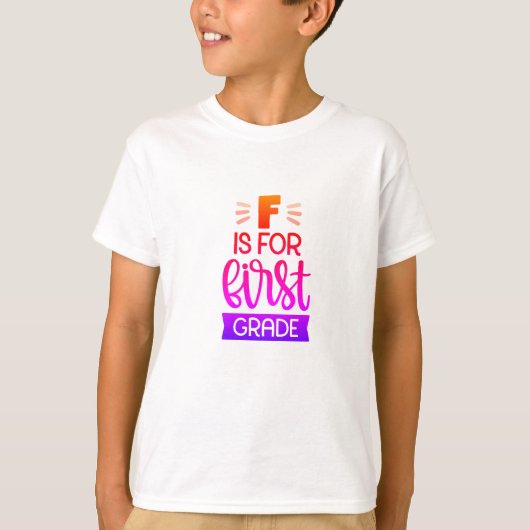 T-shirt Drôle cadeau pour enfant de première année (Devant)