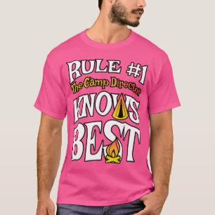 T-shirt Drôle cadeau pour le directeur du camp Camping d'é