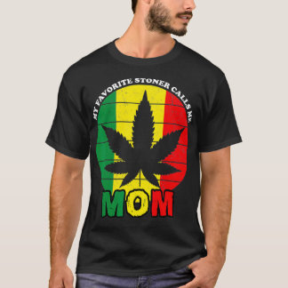 T-shirt Drôle Cadeau Stoner Mon Favori Stoner M'Appelle Ma