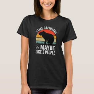 T-shirt Drôle Cadeaux Capybara J'aime Capybaras et peut-êt