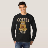 T-shirt Drôle Café D'Abord Dire Sloth Avec (Devant entier)