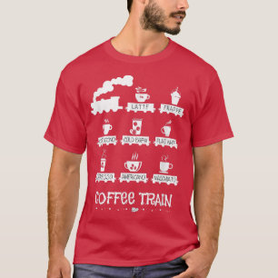 T-shirt Drôle café Latte Frappe Cappuccino Espresso Coff