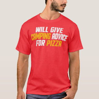 T-shirt Drôle, Camper, Donnera Des Conseils De Camping Pou