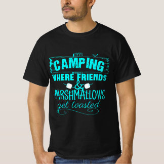 T-shirt Drôle Camping Dit