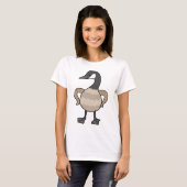 T-shirt Drôle Canada Goose Effrayant Big Goose Graphisme (Devant entier)