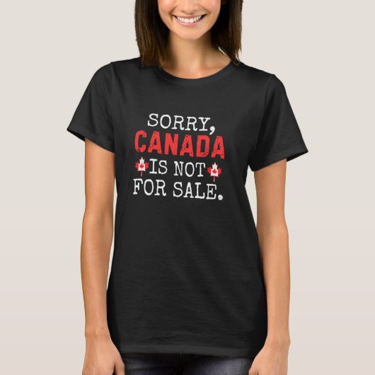 T-shirt Drôle Canada n'est pas à vendre (Devant)