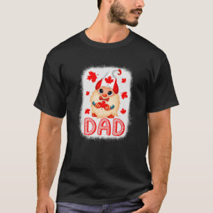 T-shirt Drôle Canadien Papa Gnome Maple Leaf Canada Drapea