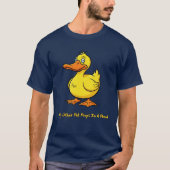 T-shirt Drôle Canard Animal 'Mon Autre Poops Dans Un Étang (Devant)