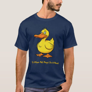 T-shirt Drôle Canard Animal 'Mon Autre Poops Dans Un Étang
