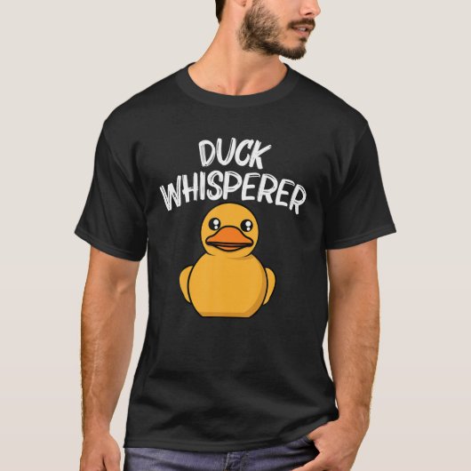 T-shirt Drôle Canard Pour Hommes Femmes Jaune Duckie Eau O (Devant)