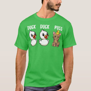 T-shirt Drôle Canard Pun de chat Mème Hommes Femmes Enfant