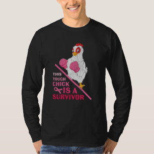 T-shirt Drôle Cancer du sein guerrière Survivor Fille Femm