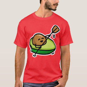 T-shirt Drôle canoë rafting avocat puns kayak paddle