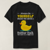 T-shirt Drôle Caoutchouc en caoutchouc (Design devant)
