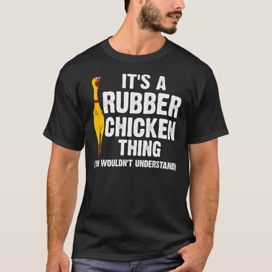 T-shirt Drôle Caoutchouc Poulets Cadeaux Hommes Femmes Cao (Devant)
