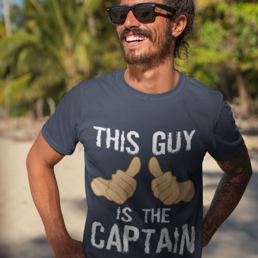 T-shirt Drôle capitaine de bateau disant