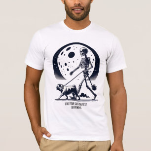 T-shirt Drôle Carlin Et Skeleton Amoureux des animaux Cade