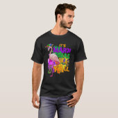 T-shirt Drôle Carnaval Idée cadeau Flamant rose Mardi Gras (Devant entier)