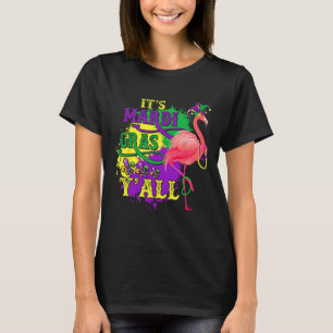 T-shirt Drôle Carnaval Idée cadeau Flamant rose Mardi Gras