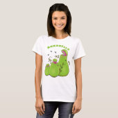 T-shirt Drôle carnivore carnivore carnivore plante dessin  (Devant entier)