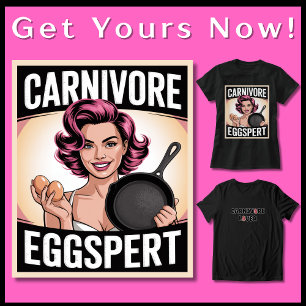 T-shirt Drôle Carnivore Keto Ketovore Oeufs à faible teneu