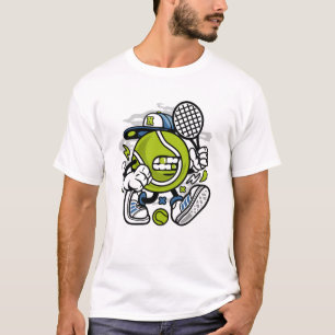 T-shirt Drôle Carton de balle de tennis Sport