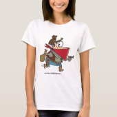T-shirt Drôle Cartoon Cowboy Bandit Robber (Devant)