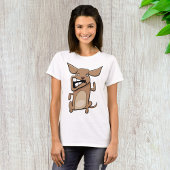 T-shirt Drôle Cartoon fou chien Hilarious mignon animal an