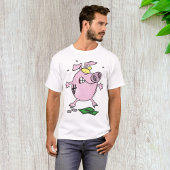 T-shirt Drôle Cartoon Piggy Bank Perdre de l'argent