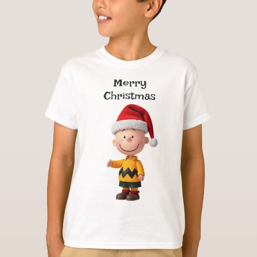 T-shirt Drôle Cartoon pour Noël (Devant)