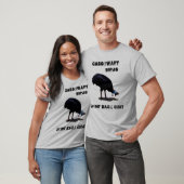 T-shirt Drôle Cassowary Birds Back Design Conversation, (Unisexe)
