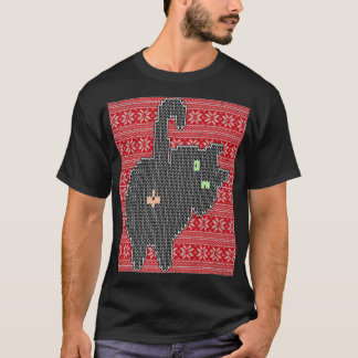 T-shirt Drôle Cat Butt Men Fête de Noël