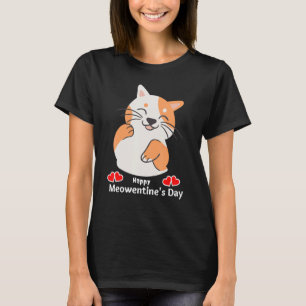 T-shirt Drôle Cat Citation Happy Meowentine S Day Valentin