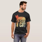T-shirt Drôle Cat Cote fille (Devant entier)