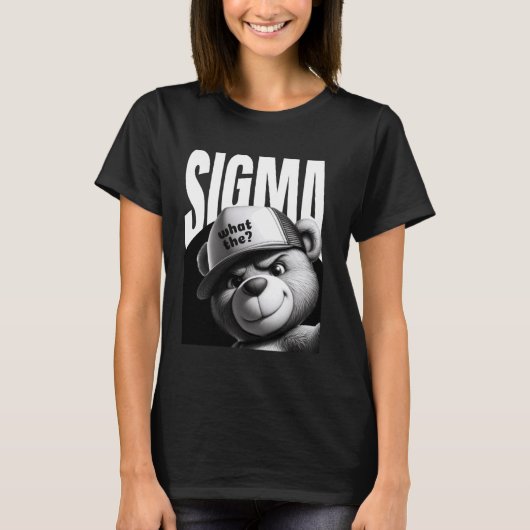 T-shirt Drôle Ce Que Sigma Ironic Meme Brainrot Citation (Devant)