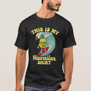 T-shirt Drôle Ceci Est Mon Design Hawaiien Tiki Summer