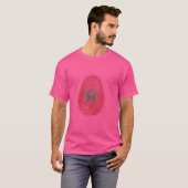 T-shirt Drôle c'est dans mon ADN Drapeau du Maroc Empreint (Devant entier)