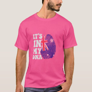 T-shirt Drôle, c'est dans mon empreinte digitale du drapea