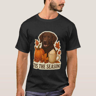 T-shirt Drôle C'est La Saison Chien Retriever À Poils Fris