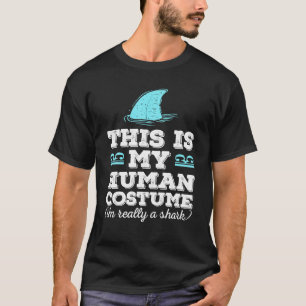 T-shirt Drôle C'est Mon Costume D'humain Je Suis Vraiment