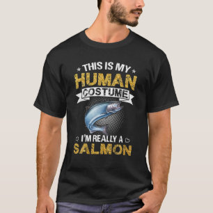 T-shirt Drôle C'est Mon Costume D'Humain Je Suis Vraiment 