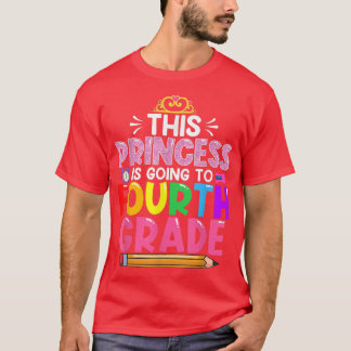 T-shirt Drôle Cette Princesse Va Revenir En Quatrième Anné