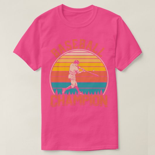 T-shirt Drôle champion de baseball (Design devant)