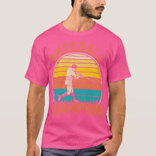T-shirt Drôle champion de baseball