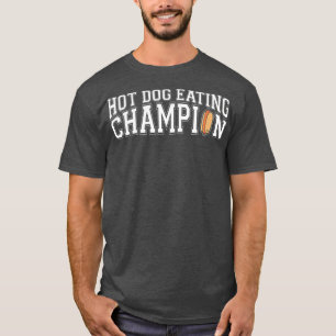 T-shirt Drôle Champion de mangeoire de chien chaud amoureu