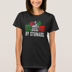 T-shirt Drôle Chansons Italiennes Entouré De Stunads Itali