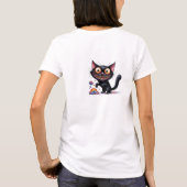 T-shirt Drôle chat bizarre (Dos)